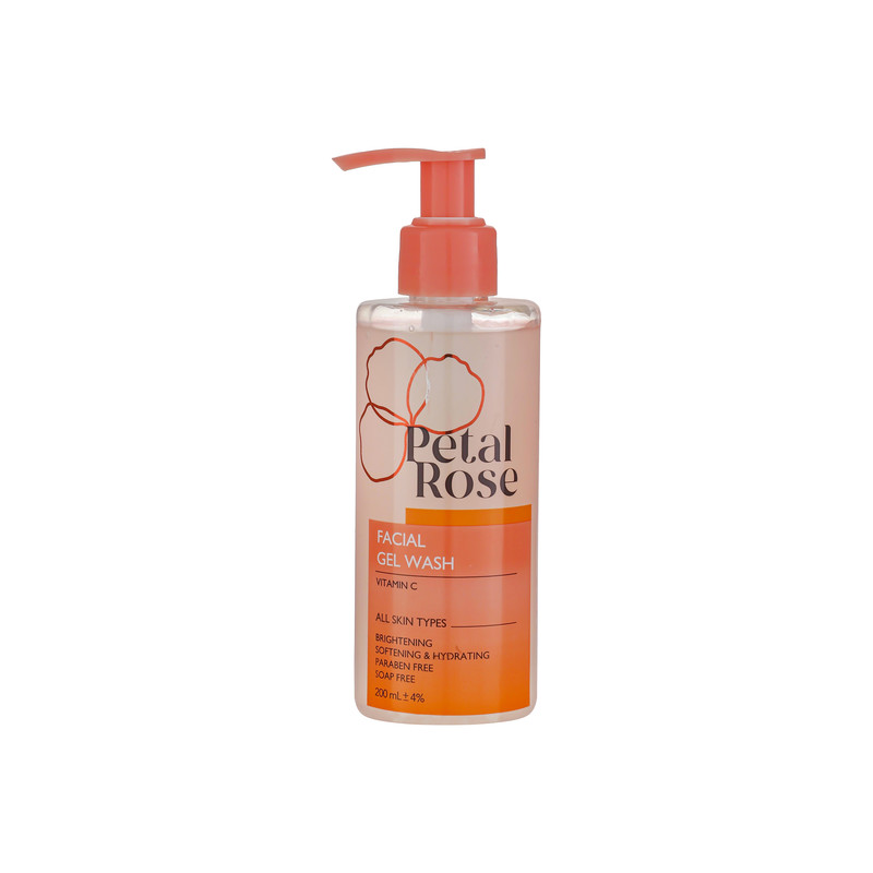 ژل شستشوی صورت پتال رز مدل Vitamin C حجم 200 میلی لیتر