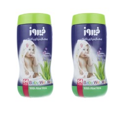 دستمال مرطوب کودک فیروز مدل ویتامین E و B5 بدون الکل 